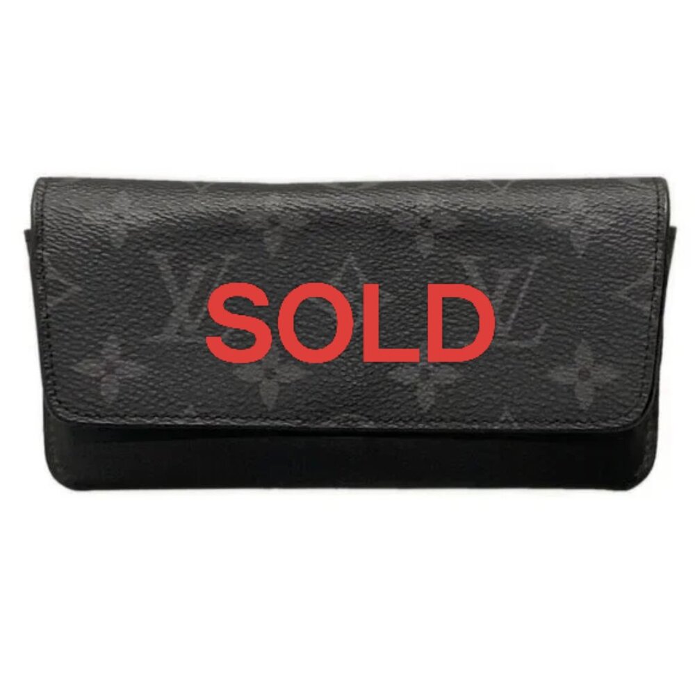 LOUIS VUITTON Etui Lunette Woody Monogram Eclipse - 366-041725